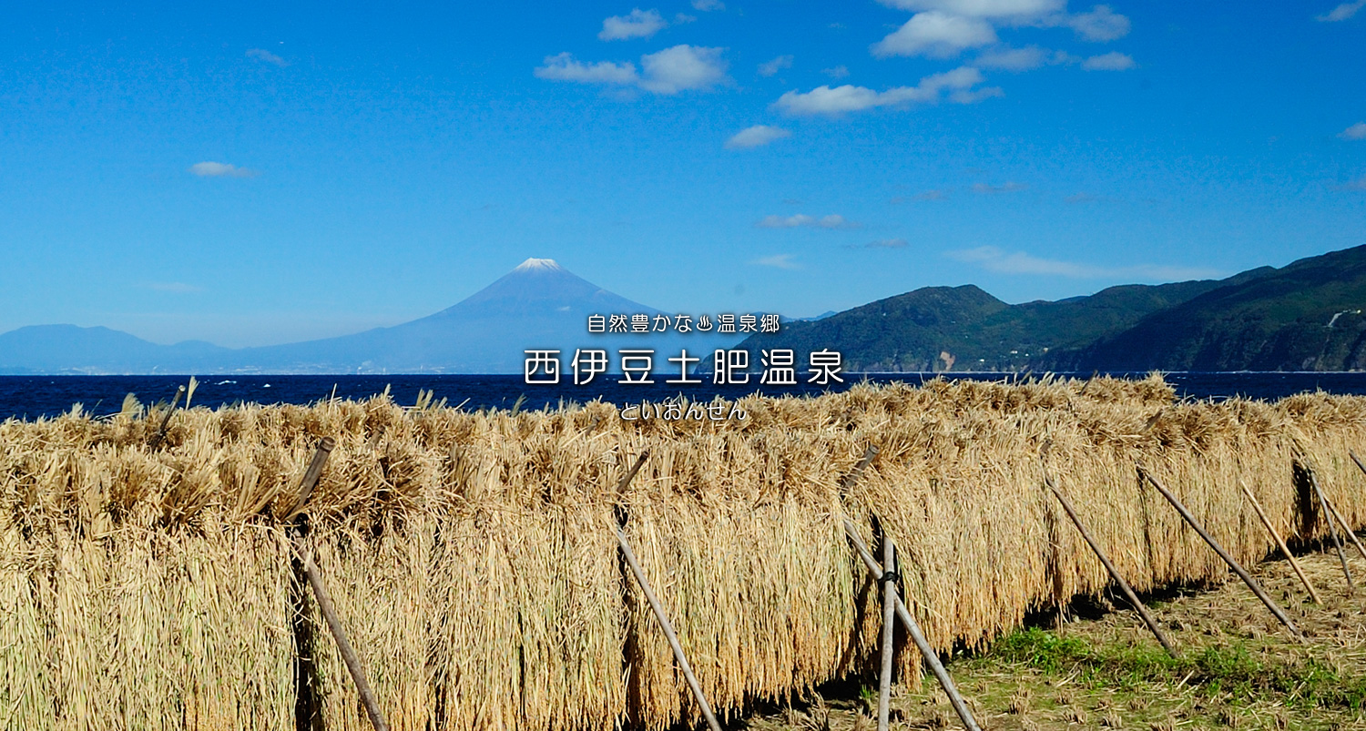 自然豊かな温泉郷西伊豆土肥温泉（といおんせん）海と山に囲まれた街